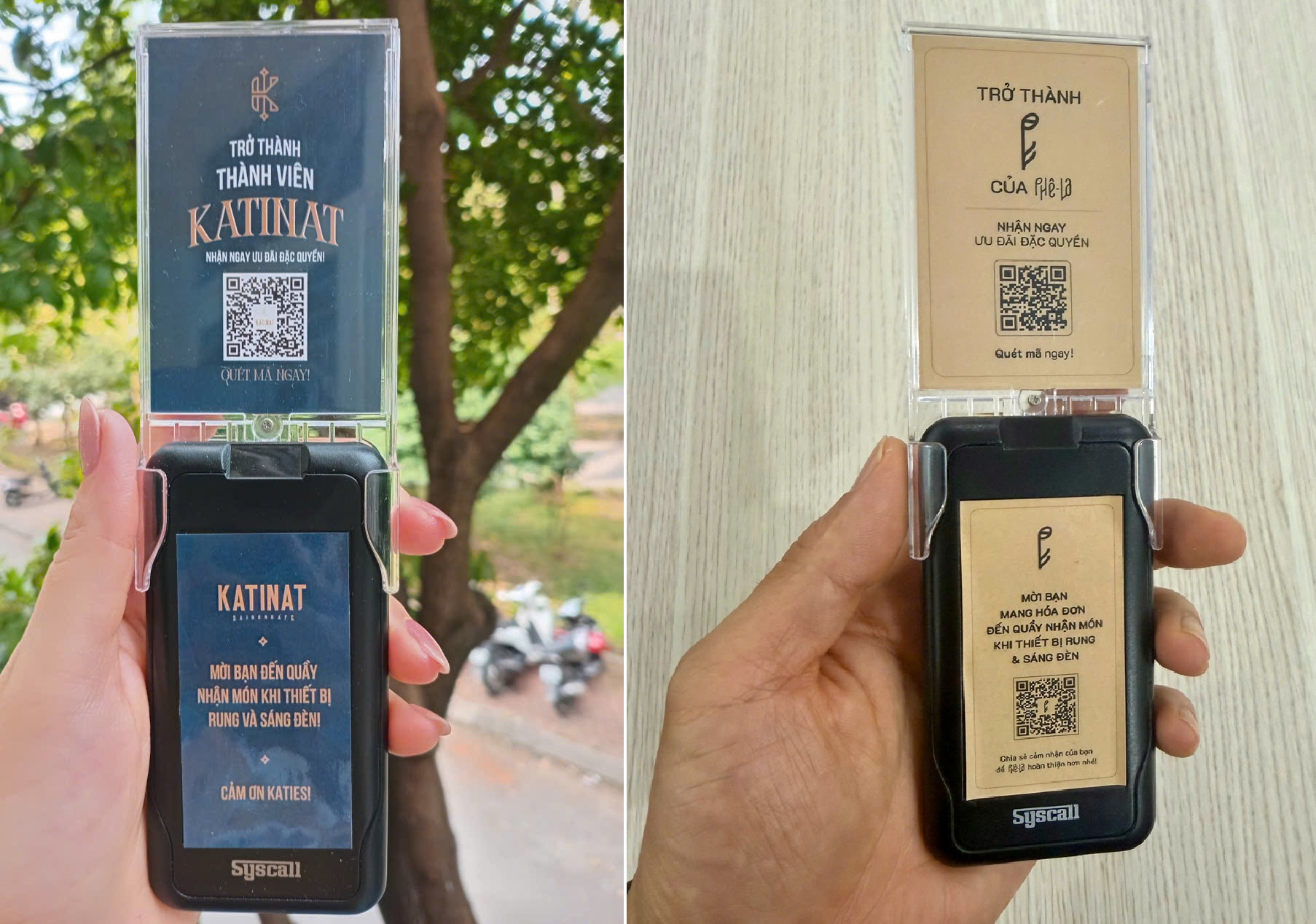 Thẻ rung tự phục vụ Katinat và Phê La