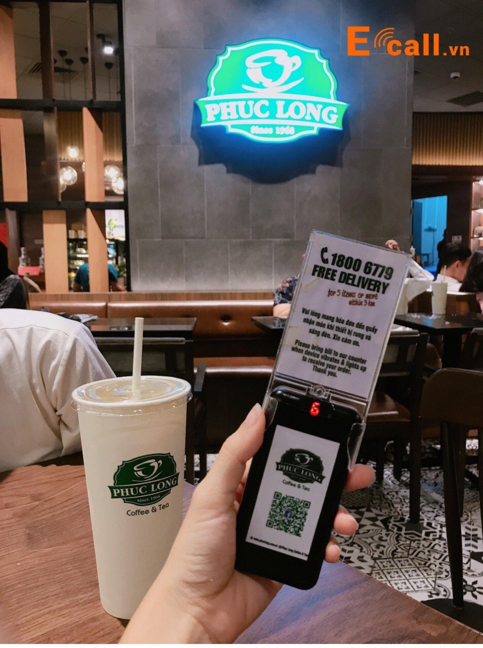 Thẻ rung GP-200R sử dụng tại hệ thống Phúc Long